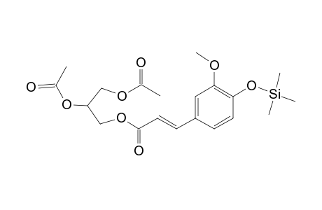 Glycerol <1,2-diacetyl-3-feruloyl->, mono-TMS
