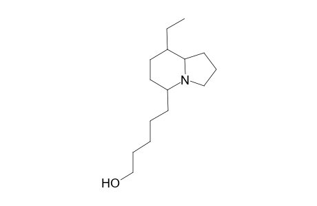 8-Ethyl-5-(5'-hydroxypent-1'-yl)-indolizidine