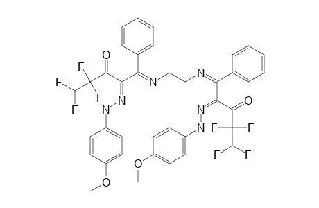 N,N'-ETHYLENE-BIS-[1-AMINO-4,4,5,5-TETRAFLUORO-2-(PARA-METHOXYPHENYLAZO)-1-PHENYL-1-PENTEN-3-ONE]