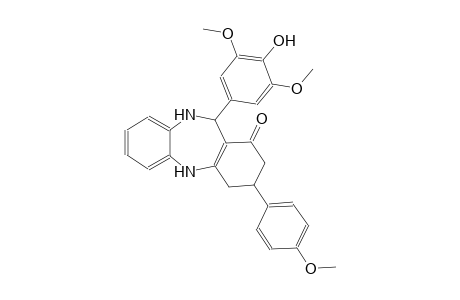 1H-dibenzo[b,e][1,4]diazepin-1-one, 2,3,4,5,10,11-hexahydro-11-(4-hydroxy-3,5-dimethoxyphenyl)-3-(4-methoxyphenyl)-