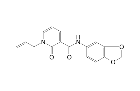 1-ALLYL-1,2-DIHYDRO-3',4'-(METHYLENEDIOXY)-2-OXONICOTINANILIDE