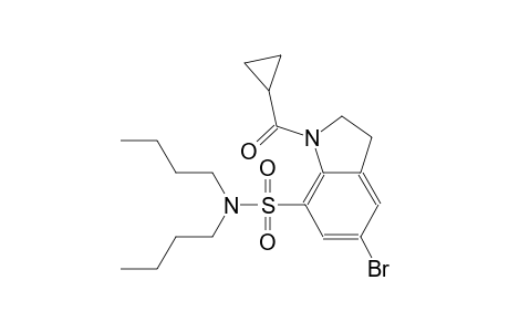 1H-indole-7-sulfonamide, 5-bromo-N,N-dibutyl-1-(cyclopropylcarbonyl)-2,3-dihydro-
