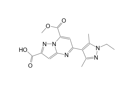 pyrazolo[1,5-a]pyrimidine-2,7-dicarboxylic acid, 5-(1-ethyl-3,5-dimethyl-1H-pyrazol-4-yl)-, 7-methyl ester