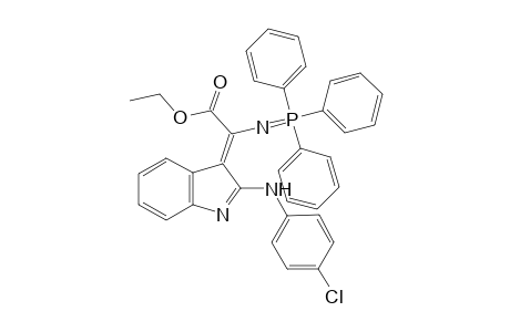2-[(4-Chlorophenyl)amino]-3-[(ethoxycarbonyl)-[(triphenylphosphoranyl)imino]methenyl]indol
