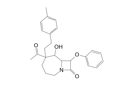 5-Acetyl-6-hydroxy-5-[2-(4-methylphenyl)ethyl]-8-phenoxy-1-azabicyclo[5.2.0]nonan-9-one