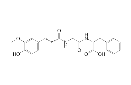 L-N-[N-(4-hydroxy-3-methoxycinnamoyl)glycyl]-3-phenylalanine