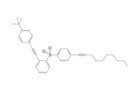 1-{4-[(4-tert-Butylphenyl)ethynyl]benzenesulfonyl}-2-(dec-1-ynyl)benzene