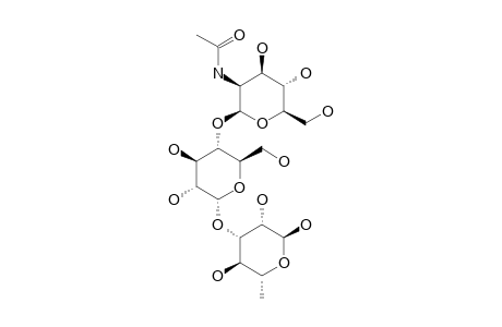 O-(2-ACETAMIDO-2-DEOXY-BETA-D-MANNOPYRANOSYL)-(1->4)-O-ALPHA-D-GLUCOPYRANOSYL-(1->3)-ALPHA-L-RHAMNOPYRANOSIDE