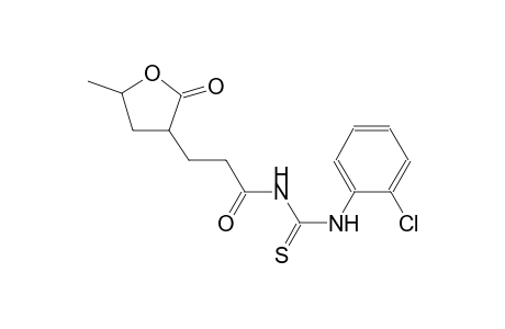 N-(2-chlorophenyl)-N'-[3-(5-methyl-2-oxotetrahydro-3-furanyl)propanoyl]thiourea