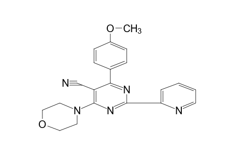 4-(p-METHOXYPHENYL)-6-MORPHOLINO-2-(2-PYRIDYL)-5-PYRIMIDINECARBONITRILE