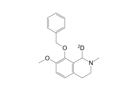 1-Deuterio-2-methyl-7-methoxy-8-benzyloxy-1,2,3,4-tetrahydroisoquinoline