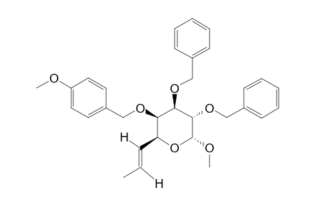 METHYL-(E)-2,3-DI-O-BENZYL-6,7,8-TRIDEOXY-4-O-(4-METHOXYBENZYL)-ALPHA-D-GALACTO-OCT-6-ENOSIDE