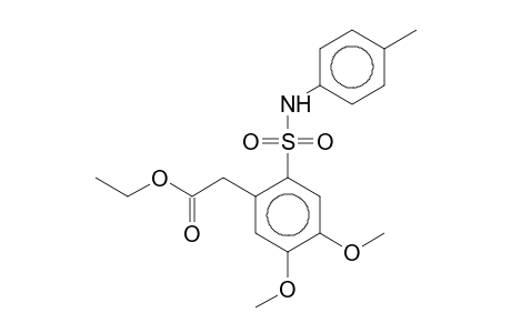 Ethyl [4,5-dimethoxy-2-(4-toluidinosulfonyl)phenyl]acetate