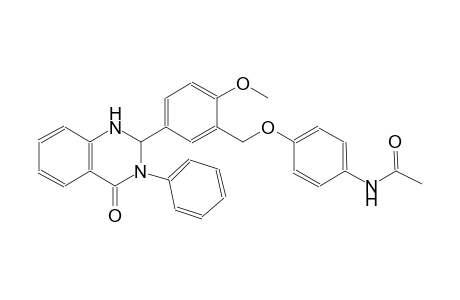 acetamide, N-[4-[[2-methoxy-5-(1,2,3,4-tetrahydro-4-oxo-3-phenyl-2-quinazolinyl)phenyl]methoxy]phenyl]-