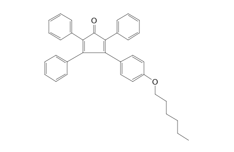 3-(p-HEXYLOXYPHENYL)-2,4,5-TRIPHENYLCYCLOPENTADIENONE