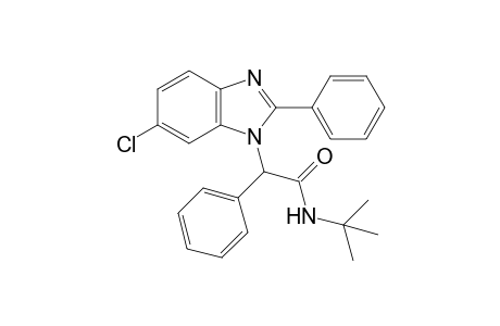 N-(tert-Butyl)-2-(6-chloro-2-phenyl-1H-benzimidazol-1-yl)-2-phenylacetamide