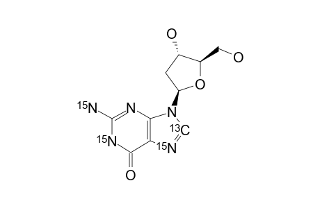 [8-(13)C-1,7,NH2-(15)N(3)]-2'-DEOXYGUANOSINE