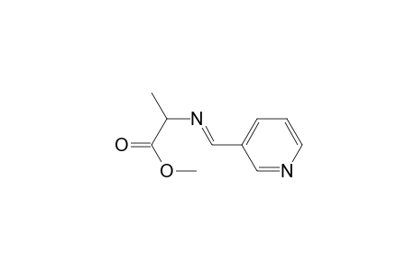 DL-Alanine, N-(3-pyridinylmethylene)-, methyl ester
