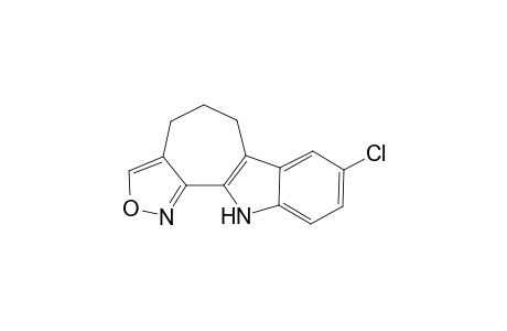 8-Chloro-4,5,6,11-tetrahydroisoxazolo[4',3':6,7]cyclohepta[b]indole