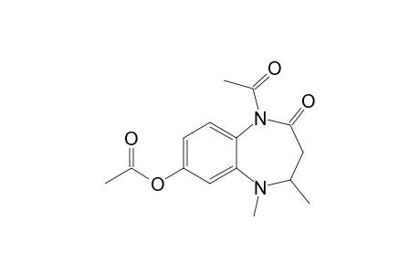 7-Acetoxy-1-acetyl-4,5-diimethyl-1,3,4,5-tetrahydro-2H-1,5-benzodiazepin-2-one