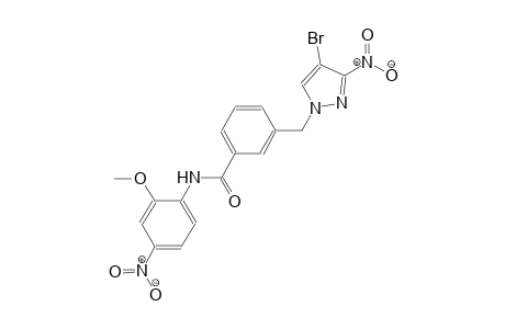 3-[(4-bromo-3-nitro-1H-pyrazol-1-yl)methyl]-N-(2-methoxy-4-nitrophenyl)benzamide