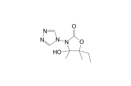 2-oxazolidinone, 5-ethyl-4-hydroxy-4,5-dimethyl-3-(4H-1,2,4-triazol-4-yl)-