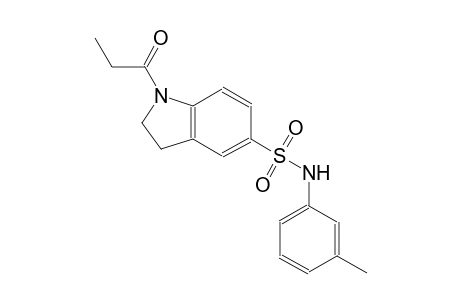 N-(3-methylphenyl)-1-propionyl-5-indolinesulfonamide