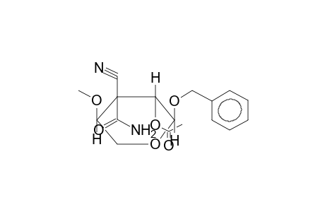 BENZYL 2-O-ACETYL-4-O-METHYL-3-DEOXY-3-C-CARBAMOYL-3-C-CYANO-ALPHA-D-LIXOPYRANOSIDE