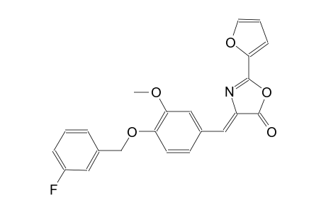 (4Z)-4-{4-[(3-fluorobenzyl)oxy]-3-methoxybenzylidene}-2-(2-furyl)-1,3-oxazol-5(4H)-one