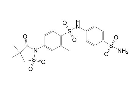 benzenesulfonamide, N-[4-(aminosulfonyl)phenyl]-4-(4,4-dimethyl-1,1-dioxido-3-oxo-2-isothiazolidinyl)-2-methyl-