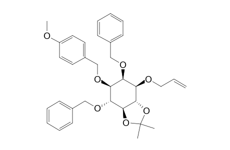 DL-3-O-Allyl-2,6-di-O-benzyl-1-O-(p-methoxybenzyl)-4,5-O-isopropylidene-myo-inositol