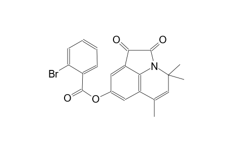 4,4,6-trimethyl-1,2-dioxo-1,2-dihydro-4H-pyrrolo[3,2,1-ij]quinolin-8-yl 2-bromobenzoate