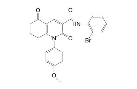 3-Quinolinecarboxamide, N-(2-bromophenyl)-1,2,5,6,7,8-hexahydro-1-(4-methoxyphenyl)-2,5-dioxo-