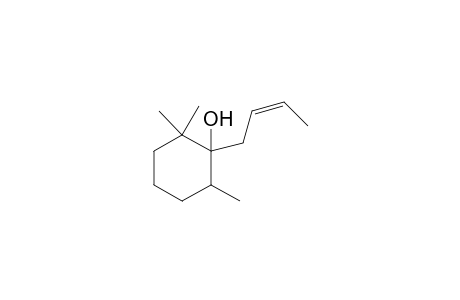 1-((Z)-but-2-en-1-yl)-2,2,6-trimethylcyclohexan-1-ol