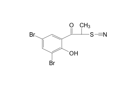 THIOCYANIC ACID, 3,5-DIBROMO-2-HYDROXY-alpha-METHYLPHENACYL ESTER