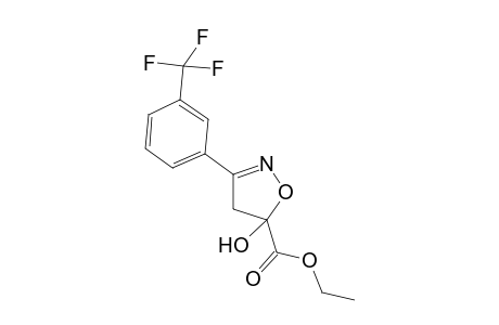 Ethyl 4,5-dihydro-5-hydroxy-3-[3-(trifluoromethyl)phenyl]isoxazole-5-carboxylate
