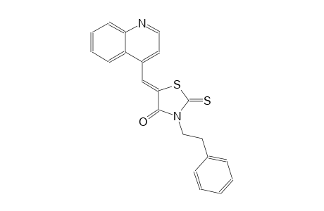 4-thiazolidinone, 3-(2-phenylethyl)-5-(4-quinolinylmethylene)-2-thioxo-, (5Z)-