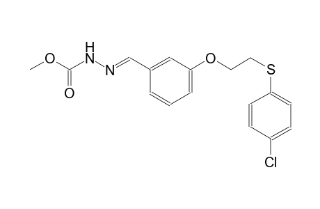 methyl (2E)-2-(3-{2-[(4-chlorophenyl)sulfanyl]ethoxy}benzylidene)hydrazinecarboxylate