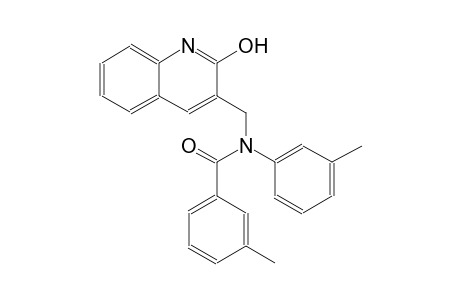 N-[(2-hydroxy-3-quinolinyl)methyl]-3-methyl-N-(3-methylphenyl)benzamide