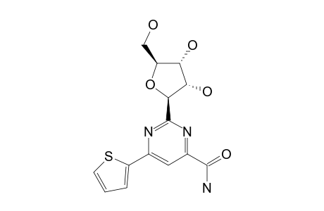 2-(.beta.-D-Ribofuranosyl)-6-(2-thienyl)pyrimidine-4-carboxamide
