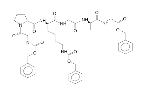 BENZYLOXYCARBONYL-GLYCINE-PROLINE-(BENZYLOXYCARBONYL)LYSINE-GLYCINE-ALANINE-GLYCINE-O-BENZYL