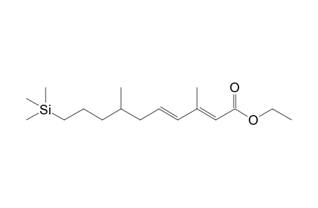 Ethyl 3,7-dimethyl-10-(trimethylsilyl)-2,4-decadienoate