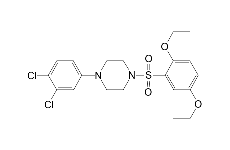 1-(3,4-dichlorophenyl)-4-(2,5-diethoxyphenyl)sulfonyl-piperazine