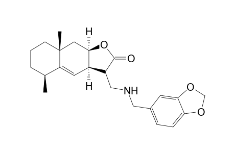 (3aR,5S,8aR,9aR)-3-[(1,3-benzodioxol-5-ylmethylamino)methyl]-5,8a-dimethyl-3,3a,5,6,7,8,9,9a-octahydrobenzo[f]benzofuran-2-one