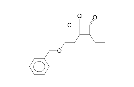 2,2-DICHLORO-3-(2-BENZYLOXYETHYL)-4-ETHYLCYCLOBUTANONE (CIS/TRANSMIXTURE)
