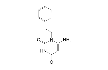 2,4(1H,3H)-pyrimidinedione, 6-amino-1-(2-phenylethyl)-
