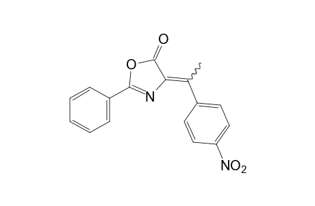 cis-4-(alpha-METHYL-p-NITROBENZYLIDENE)-2-PHENYL-2-OXAZOLIN-5-ONE