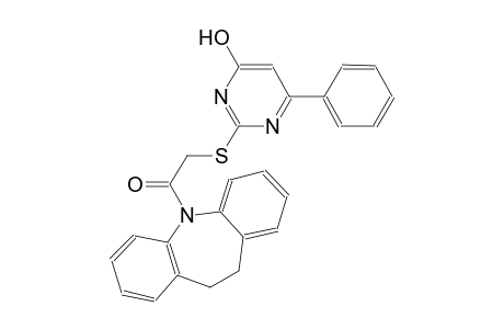 2-{[2-(10,11-dihydro-5H-dibenzo[b,f]azepin-5-yl)-2-oxoethyl]sulfanyl}-6-phenyl-4-pyrimidinol