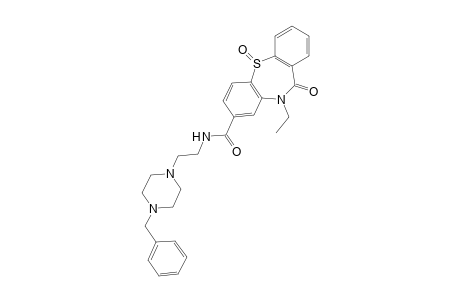 Dibenzo[b,f][1,4]thiazepine-8-carboxamide, 10-ethyl-10,11-dihydro-11-oxo-N-[2-[4-(phenylmethyl)-1-piperazinyl]ethyl]-, 5-oxide