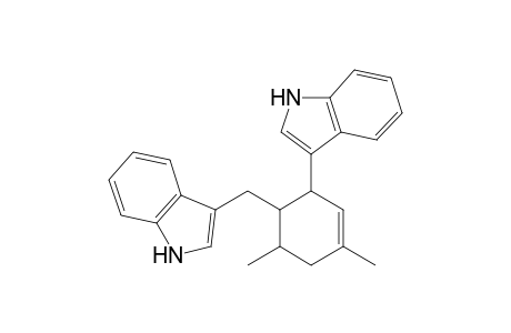 steroisomer-4,6-dimethyl-1-((3')-indolylmethyl)-2-indolyl-3-cyclohexene